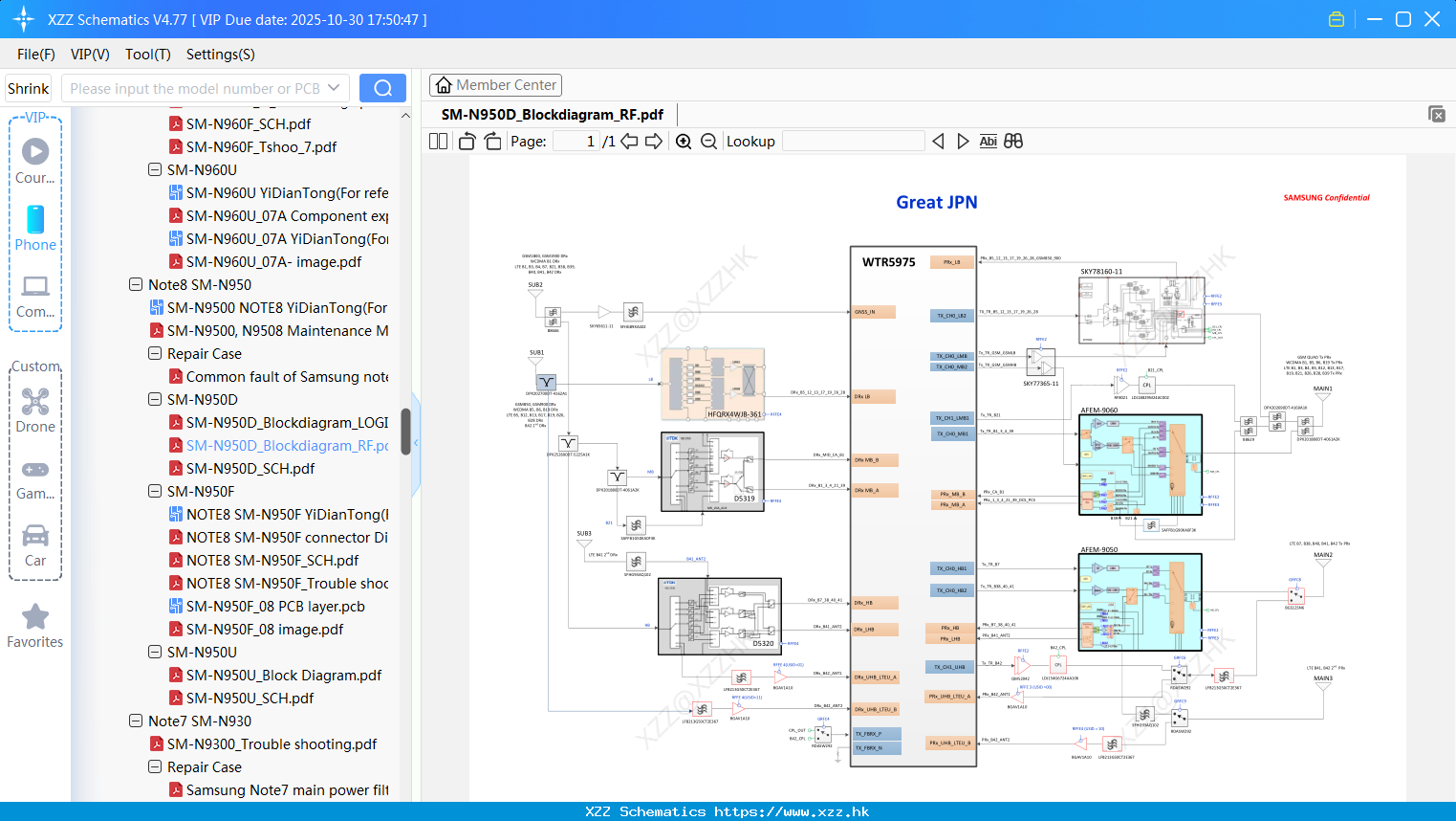 Samsung SM-N950D_Blockdiagram_RF